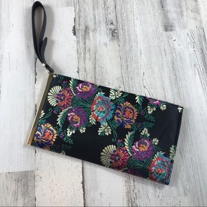 Gorgeous Floral Brocade Clutch Wristlet